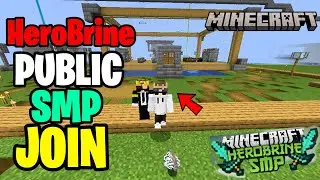🎀 Join Herobrine Smp Public Server For Minecraft 🏆 | Java + PE | 24/7 Online | Free To Join 🧿