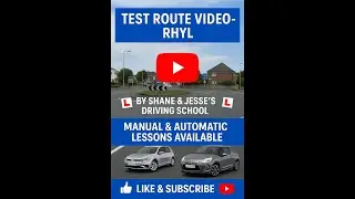 Rhyl Driving Test Route Video 2 🚗 |#RhylDrivingTest #DrivingTestRoutes #RoadTestTips #rhyl
