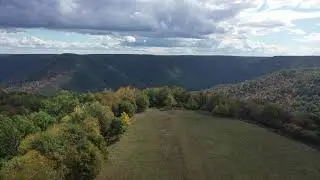 Top of the World - Bucktail Overlook Driftwood, Pennsylvania ( 4K Aerial Film )