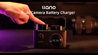 llano Fast Dual Camera Battery Charger compatible with Sony and Canon
