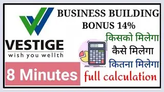 Vestige Business Building Bonus 14% Calculation | Qualification | BBB Point | BBB Point Value