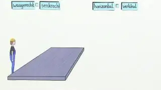 Geometrische Lagebezeichnungen 2 - Waagrecht, senkrecht, horizontal und vertikal | Mathematik