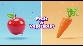Fruit or Vegetable? 🍎🥦 Fun Pixar-Style Kids Learning Game | Guess the Food!