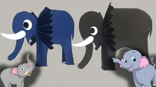 How to make a Paper Elephant | Paper Craft | DIY Paper Elephant | Paper Toys