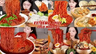 🔥🍜 Extreme Spicy Cold Noodle Mukbang | ASMR Challenge
