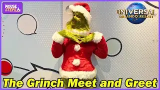 Meeting The Grinch at Universal Orlando During UOAP Lounge Special Appearance 2025
