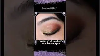 Bronze gold eyeshadow tutorial for hooded eyes ❤ SeneGence makeup #makeup #eyeshadow #shorts