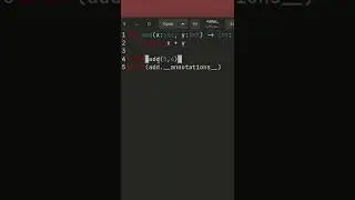 Adding annotations to python function #shorts #programming #python