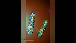 handmade box shape stone Kundan hair clip #diycreative #kundanhairclip #handmade #centreclip