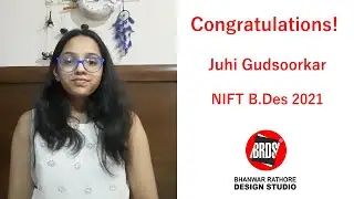 Juhi Gudsoorkar | NIFT Results B.DES 2021 | NIFT Admission 2021
