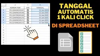 Tutorial membuat TIMESTAMP CHECKBOX di Spreadsheet #spreadsheet #tutorial