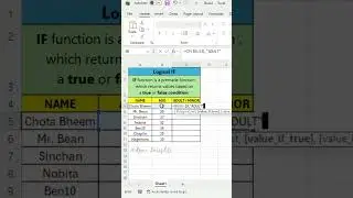 Excel IF Formula Jo Job Dilaye 💼🔥#Excel #IFFormula #LearnExcel #Subscribe #quickstudy #excelclasses