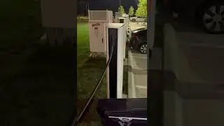Energica motorcycle charging off Tesla V4 Superchsrger with Magic Dock CCS adapter.