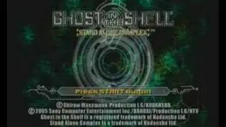 Ghost In The Shell:Stand Alone Complex Intro Sony Playstation 2 Pal Version