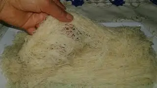 كيفية  تحضير اروع عجينة الكنافة في البيت /comment préparer la pâte de Konafa