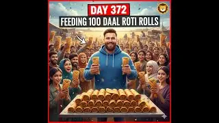 Cooking 100 daal roti rolls for the homeless (Day 372 Ride-along)