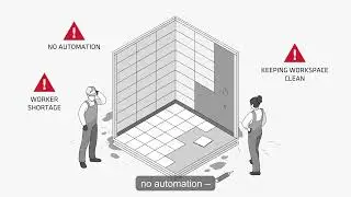 Sikaflex Automated Tiling System for Pod Manufacturers