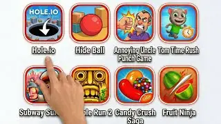 Hole.io, Hide Ball, Annoying Uncle Punch & Tom Time Rush Gameplay