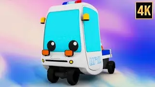Cop Car Formation, Animated Cartoon video for Kids