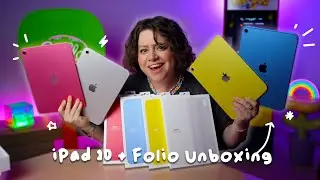 Распаковываем все iPad 10-го поколения &mdash; розовый, жёлтый, синий, серебристый и их чехлы Smart Folio