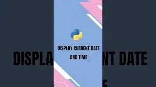 Python program to display date and time #coding #masterpython #pythonprogramming #pythonbeginners