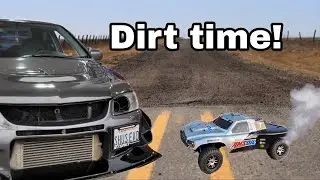 Driving my Evo9 to the Dirt
