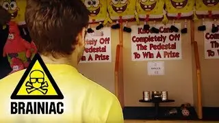 How to WIN Prizes at the Throwing Game - Funfair Physics | Brainiac