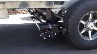 Mobile Caravan Repairer tests a remote caravan mover on the offroad Jayco Swan camper