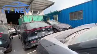 18 sets bz4x EV cars inspection at Shenzhen port