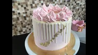 cake layer كيك لاير مع طريقة تزيين من خلال طريقة صنع تاج