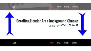 Scrolling header area background change || Programmer Shipon