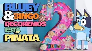 BLUEY & BINGO || Piñata de Número 2 #bluey#happy #decoration #decor #arte #diy #hechoamano #tutorial