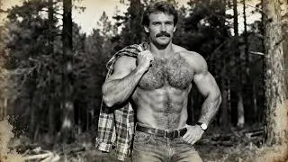 Tom of Finland Blue Collar Lumberjacks - Rugged Men in the Wilderness Arought to Life with AI