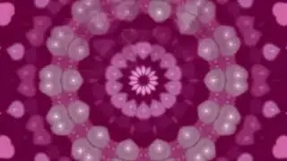 4K Falling Hearts Beautiful Kaleidoscope Circular View Free Stock Footage Free Download Motion Loop