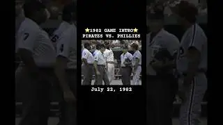 1982 Pirates vs. Phillies Game Intro #baseball #shorts