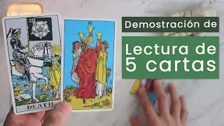 Aprende tarot - Demostración de tirada de 5 cartas