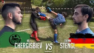 Chechen Boxer vs German Kickboxer| Streetfight | SUBMISSION Finish | FCL