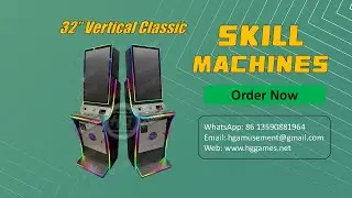 2025 newest 32-inch vertical screen stand up casino slot machine