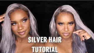 AFFORDABLE AMAZON 613 BODYWAVE HAIR | SILVER HAIR TUTORIAL | MYDIVA HAIR
