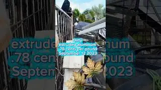 Extruded Aluminum scrapyard prices 9/12 /2025 #recycling #scrapping#junkremoval#diy #scrap#aluminum