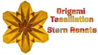 Simple Origami Tessilations Stern Renate Tutorial by @Shakefororigami
