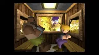 Final Fantasy VII - Cloud and Barret at the Gold Saucer (PS4)