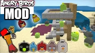 Angry Birds Mod in Minecraft Pe