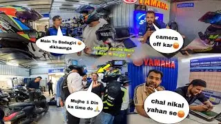 Yamaha 😡service centre mein fight 👊 ho gai😡 @Stuntriderv4