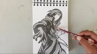 Itachi Uchiha Sketch Drawing | Naruto Anime Pencil Art Full Process #anime #itachuchiha #drawing