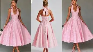 How to Cut and Sew Halter Neck Under Bust Corset with Flare