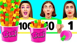 100 Capas de Alimentos Desafío | Recetas de Cocina Increíbles por CRAFTooNS Challenge