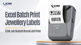 How to Excel Batch Print - Jewellery labels 3 ups | JOSH Label Printer