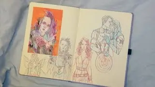 Обзор Скетчбука / Sketchbook April - June 2016