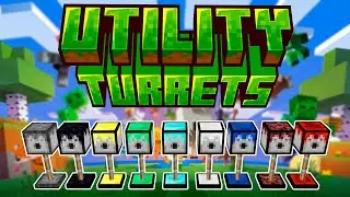 UTILITY TURRETS  Add On [MOD]  Minecraft Bedrock  1.21.x